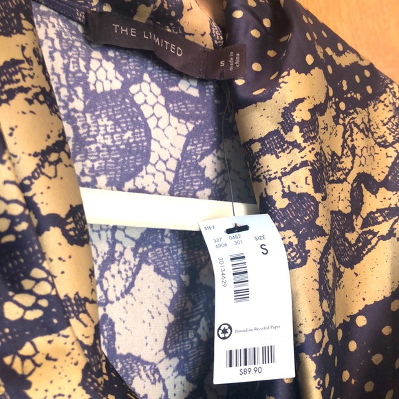 Patterned, cowl neck, sleeveless dress from The Limited, multicolored NWT - Picture 8 of 8